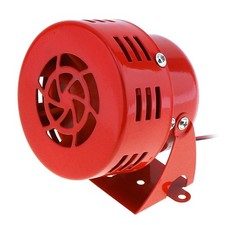 New 12v 110db Air Raid Siren Horn Loud Red Motor Driven Alarm For Boat Truck