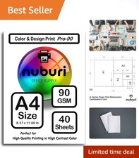A4 90 gsm Printer Paper - Bright White, 40 Double-Sided Sheets