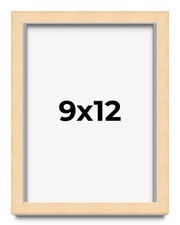 9x12 Solid Wood Picture Frame with UV Acrylic, Available in 6 Finishes