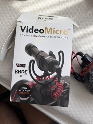 Rode VideoMicro Kompaktes On-Camera Mikrofon Windschutz UVP 70£ Red Lyre Mikrofon