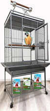 Large Elegant and Durable Wrought Iron Play Ground Perch Stand Top Climbing Ladd