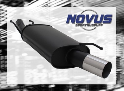 NOVUS Sportauspuff Gruppe N ESD 1x 76 mm für Ford Fiesta MK4 Typ JAS/JBS
