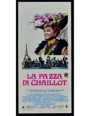 Plakat La Pazza Di Chaillot 1969 Katharine Hepburn Charles Boye B238