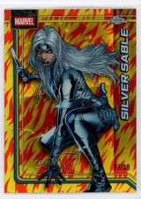 2026 Topps Chrome Marvel Comics Human Torch Refractor /39 Silver Sable #158 0kr0