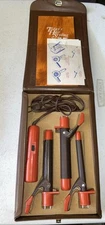 Mark III Hair Styling Iron Kit Curling Model 974 VTG In Case w-Manual Complete