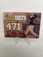 2010 Upper Deck Tape Measure Shots #TMS6 Adrian Gonzalez - BB