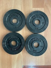 4 X 1kg Weider Vintage Cast Iron Weights