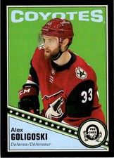 2019-20 O-Pee-Chee Retro Black Border Alex Goligoski 037/100 Arizona Coyotes #42