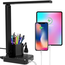 Desk Lamp,Desk Lamps for Home Office,LED Desk Lamp with 2 USB Charging Ports,...