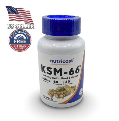#ad #ad Nutricost KSM 66 Ashwagandha Root Extract 600mg 60 Capsules 60 Servings $14.95