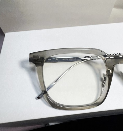GentleMonster Zin GC7 Unisex Sunglasses Gray titanium Frame Clear Lenses - Picture 3 of 6