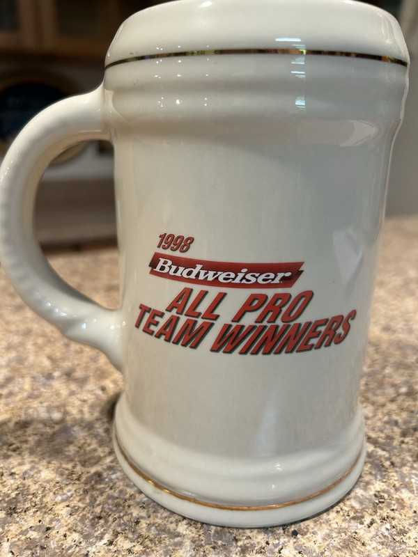 Anheuser Busch-Budweiser Stein SO 11781 "All Pro Team Winners" 1998-Limited Edit