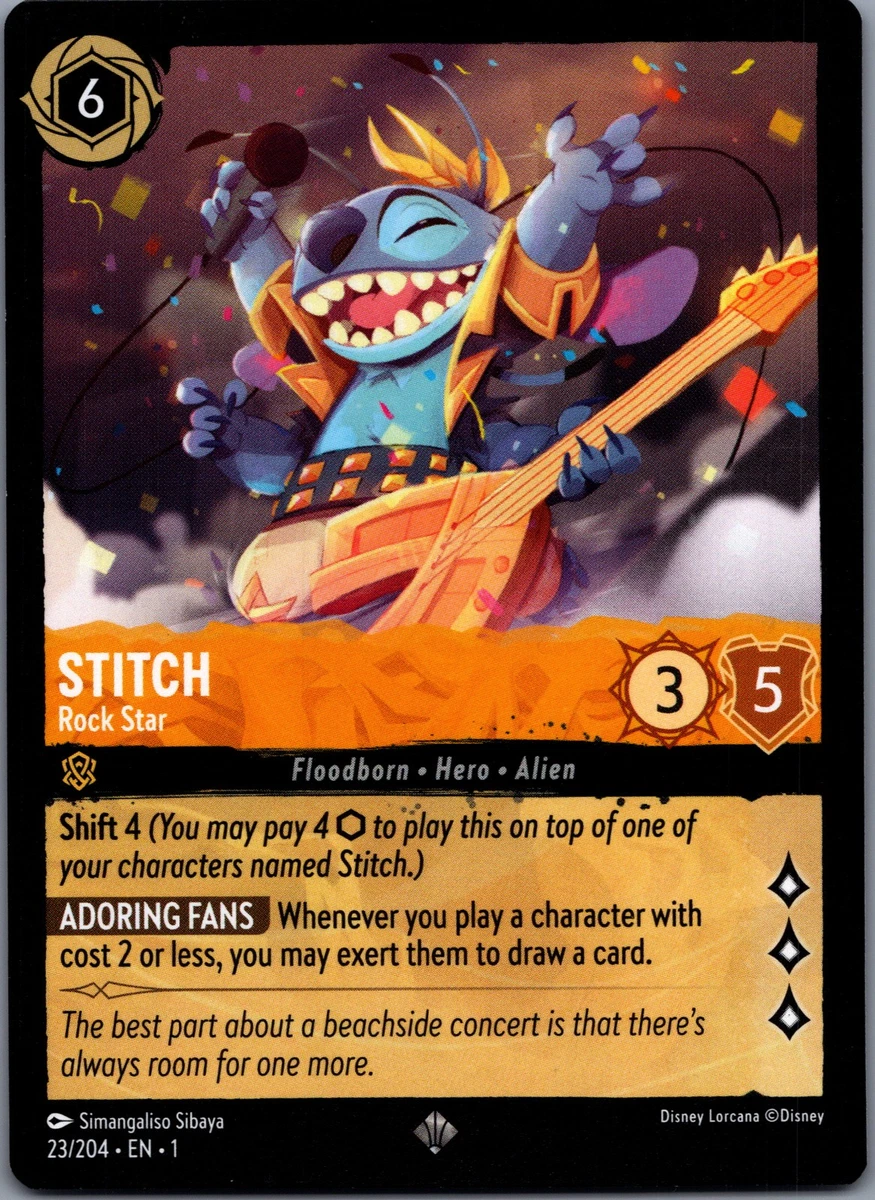 Stitch - Rock Star 23/204 The First Chapter for sale | eBay