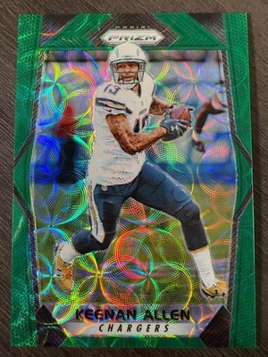 2017 Panini Prizm Keenan Allen #44 Green Scope Prizm serial /99