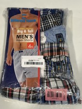 Men  s Big  Tall 6 Pair Different Touch Boxer Shorts Underwear Size 4XL