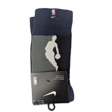 Nike Men 6-8 Womens 6-10 NBA Crew Socks Navy Blue Basketball Athletic Sportswear