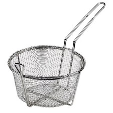Browne Foodservice 79100 Nickel Plated Med Mesh 9-1/2" Fry Basket