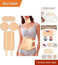 Waterproof Castor Oil Packs - 4 Organic Cotton Wraps for Effective Detox Support