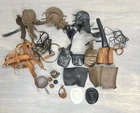 Lot Of Marx Western Toy Accessories Saddles Tack Horse Blankets Saddle Bags