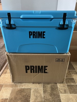Logan Paul WWE Prime Energy Drink Blue Rotomolded Bottles Cans Ice Cooler NEW