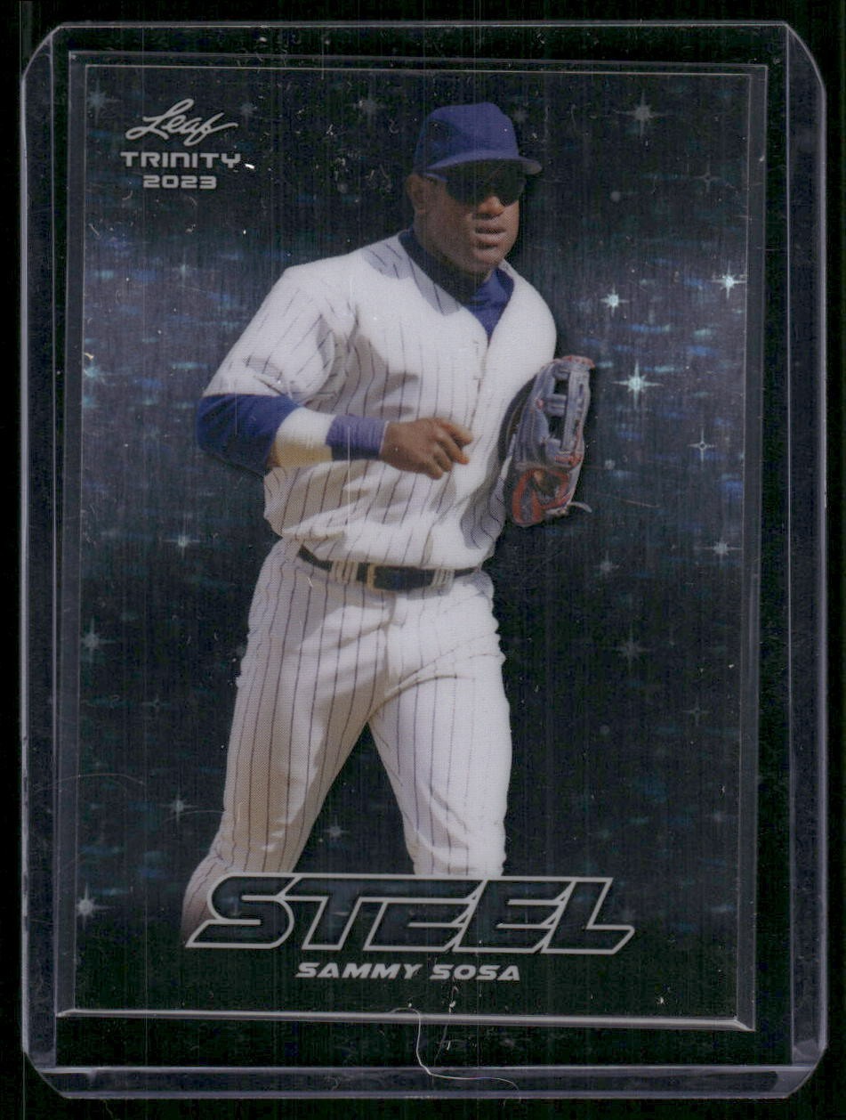 2023 Leaf Trinity #S-66 Sammy Sosa Steel Chicago Cubs