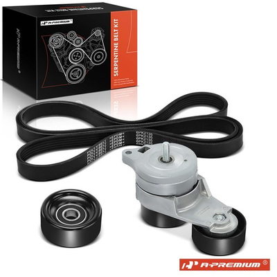 #ad A Premium 3x Serpentine Belt Drive Component Kit for Honda Accord Odyssey Acura $76.99