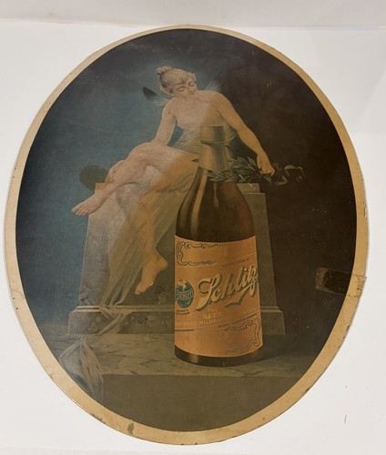 Antique Schlitz Beer Advertising Poster Angel Fairy  Original