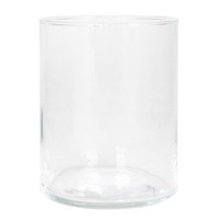 Inna-Glas Kerzen Glas Zylinder Sanya Ocean, Transparent, 15 Cm, Ø 11,5 Cm