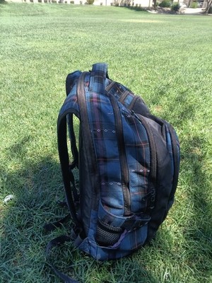 Dakine Campus 33L Backpack Blue Purple Plaid - Padded Laptop Sleeve & Cooler