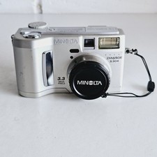 Minolta Dimage S304 3.3MP Compact Digital Camera Silver Powers On With Fault 