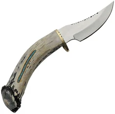 Rite Edge USA Skinner Fixed Blade Knife Stag Handle - RU-DHB1