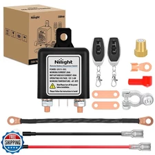 Nilight Remote Battery Disconnect Switch 12V 250A Car Anti-Theft Kill Switche