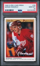 ! 1990 O-PEE-CHEE PREMIER 30 SERGEI FEDOROV PSA 10