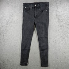Rag & Bone High Rise Ankle Skinny Jeans Black Size 30 Made in USA