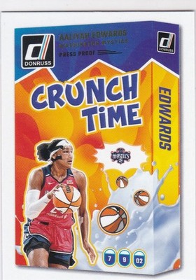 2025 Panini Donruss WNBA -CRUNCH TIME  PRESS PROOF #4 AALIYAH EDWARDS-MYSTICS