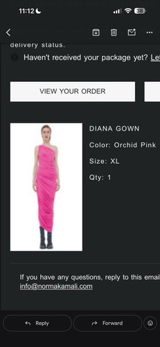 Norma Kamali Diana Gown Orchid Pink XL Ruched One Shoulder Maxi Dress - Picture 8 of 8