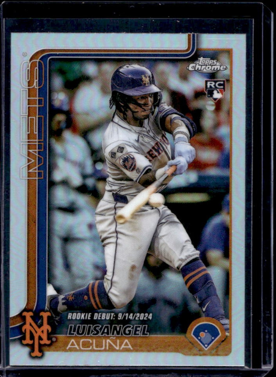 2025 Topps Chrome Update Luisangel Acuna RC Refractor Rookie #USC53 Mets