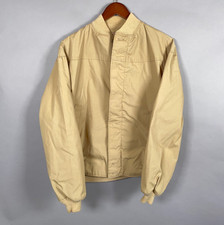 70s La Paz Catalina Bomber Jacket Adult 44 Beige Talon Zip Up Retro Lightweight