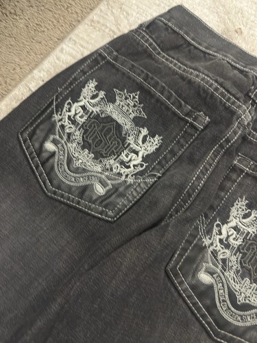VTG South Pole Baggy Denim Jeans Youth Size 10 Wide Leg Skater Hip Hop 3 Pairs - Picture 11 of 13