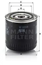 Ölfilter Anschraubfilter W 920/6 MANN-FILTER für CHRYSLER JEEP PIAGGIO DODGE