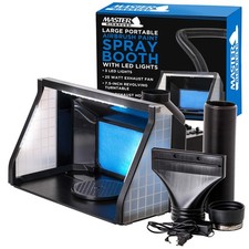 Portable Dual Fan Hobby Airbrush Paint Spray Booth Kit With Odor Extractor