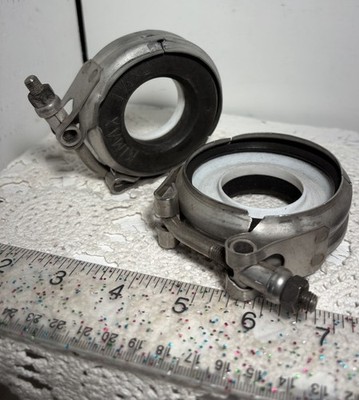 Schott  Kimax Steel V Band Clamp USIP pipe NOS New 1 1/2'' x 2'' lot of TWO