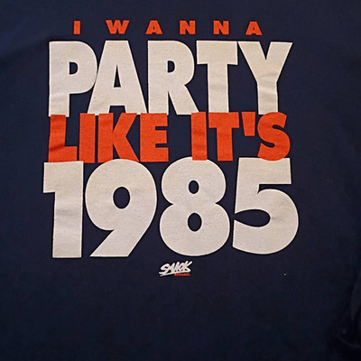 I Wanna Party Like It's1985  Smack Apparel, Long Sleeved T-shirt  Brand Gildan U