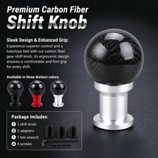 High Performance Carbon Fiber Gear Shift Knob For Universal Car Manual Shifter High Performance Carbon Fiber Gear Shift Knob For Universal Car Manual Shifter