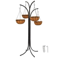 Coconut Basket Hanging Garden Tree