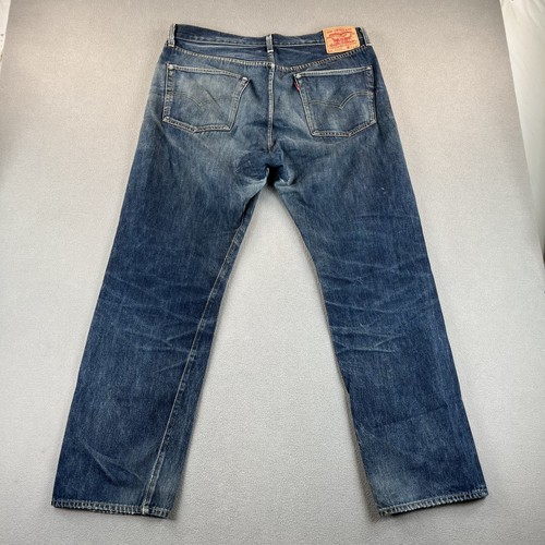 Jeans Levis 501XX para Hombres 38x34 Ribete Grande E LVC Hecho en EE. UU. Botón Recto Mosca - Imagen 4 de 22