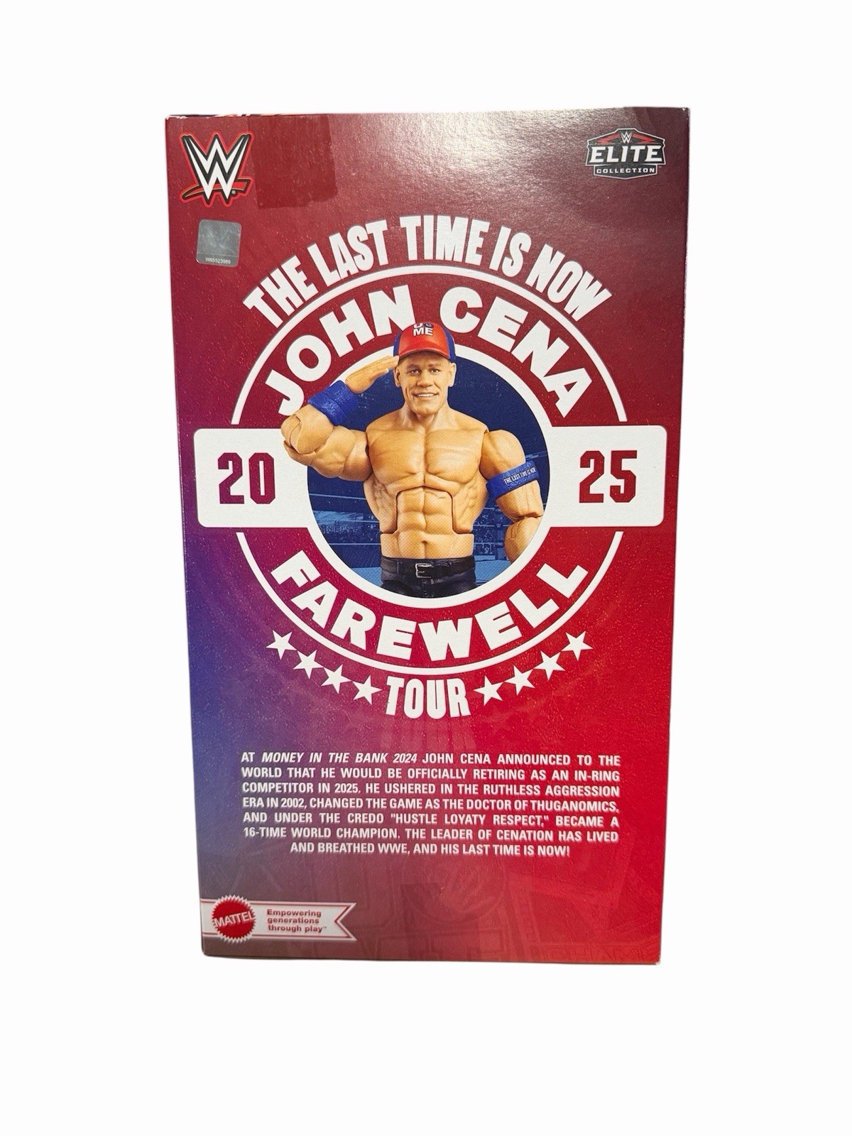 WWE JOHN CENA ELITE The Last Time Is Now Farewell Tour 2025 Figure NIB