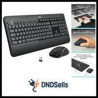 Logitech MK540 Kabellose Tastatur Advanced Kombi Und Maus FüR Windows Schwarz