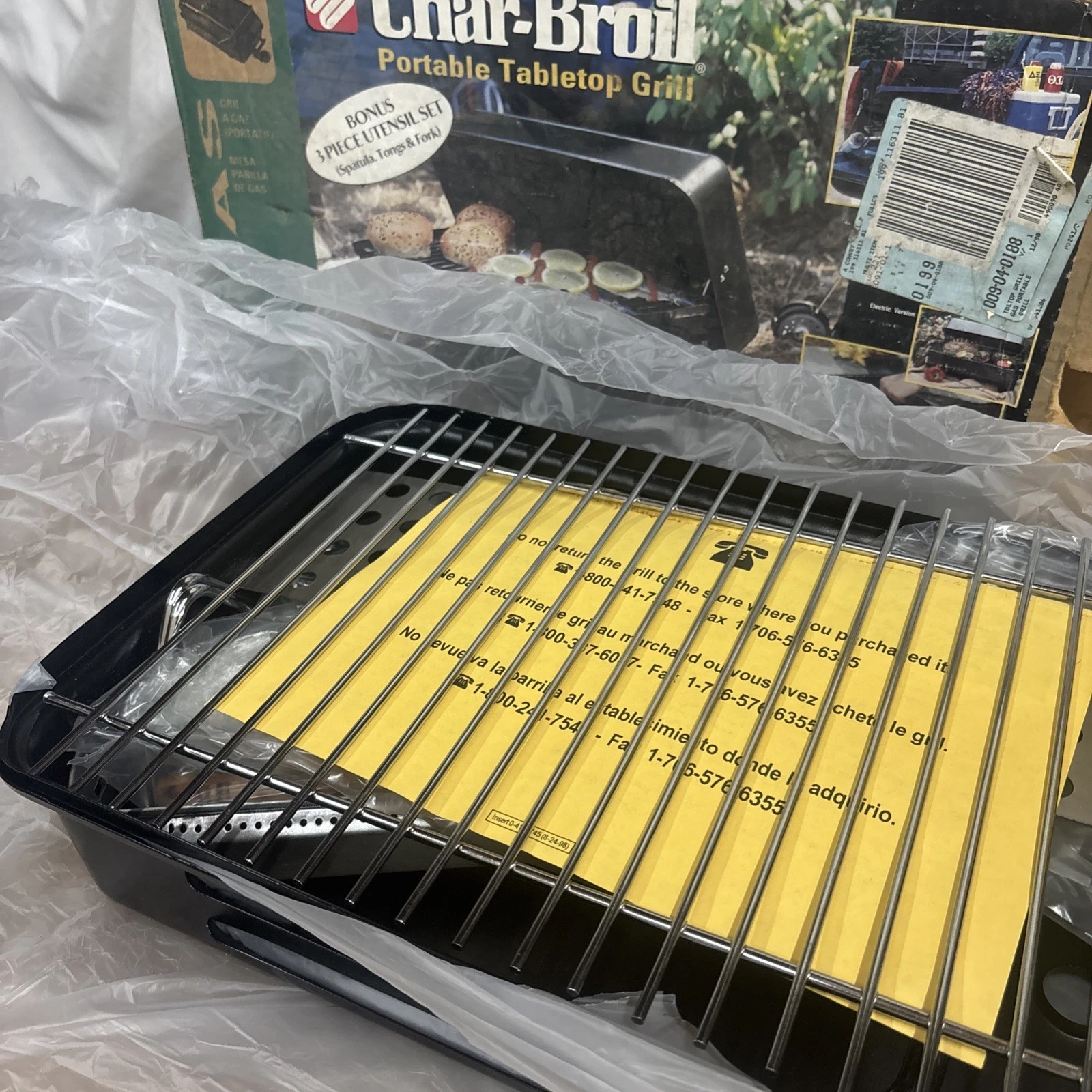 Vintage New NOS Char-Broil Grill to Go Model 1230 Portable Tabletop Gas Grill
Opens in a new window
