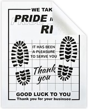 Paper Floor Mats for Cars 100pcs, Disposable White Paper Mats for Car Detailing,